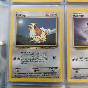 1990’s rare vintage Pidgey Pokémon card 57/102